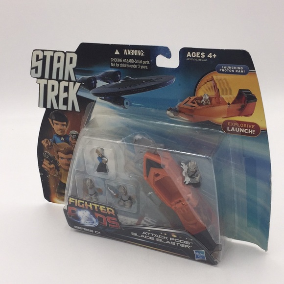 Star Trek Fighter Pods Attack Pods Blade Blaster Hasbro New - Picture 10 of 13